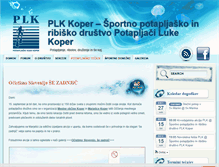 Tablet Screenshot of klub-plk-koper.si